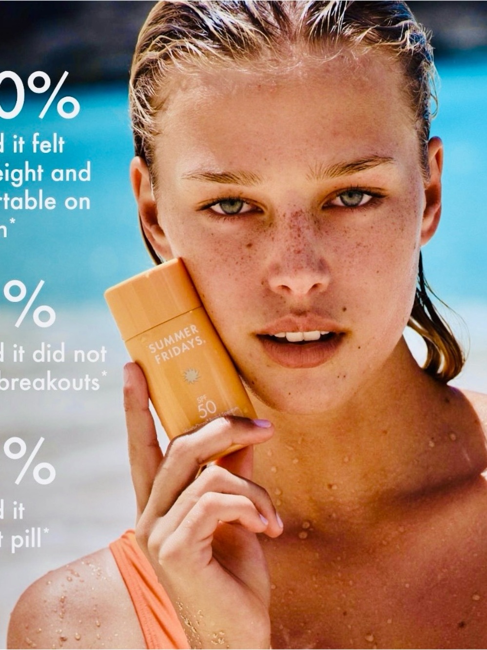 NWT Summer Fridays, ShadeDrops Broadcast Spectrum, SPF 50, Daily Sunscreen! - Picture 2 of 3